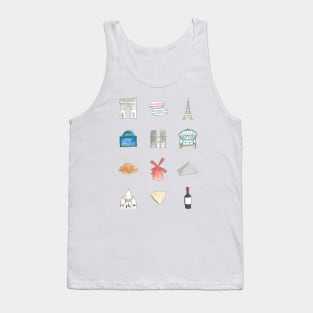 Paris Icons Tank Top